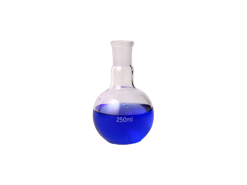 BALAO DE VIDRO BOROSILICATO 3.3 FUNDO REDONDO COM JUNTA ESMERILHADA 24/40
