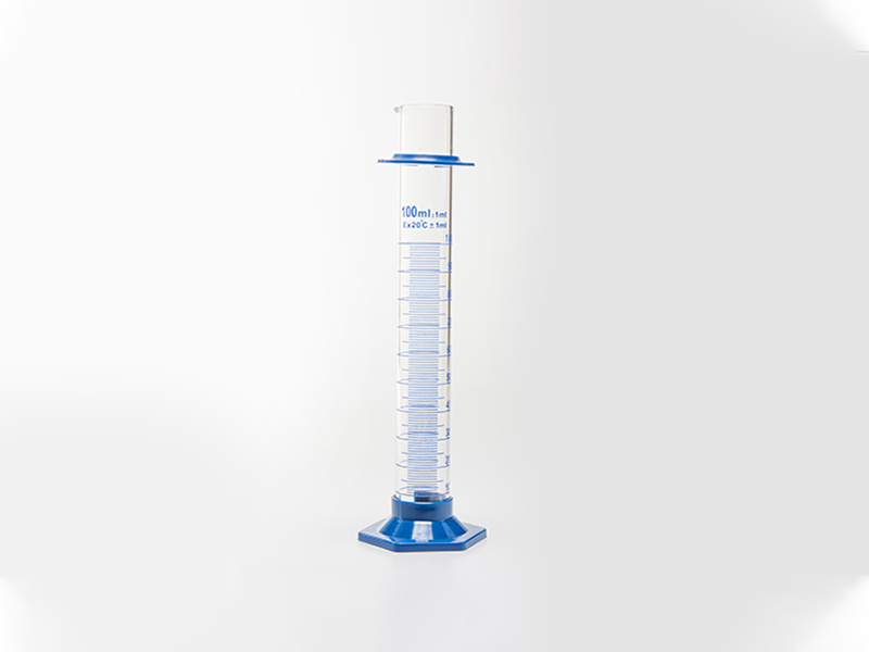 PROVETA DE VIDRO BOROSILICATO 3.3 COM BASE DE POLIPROPILENO